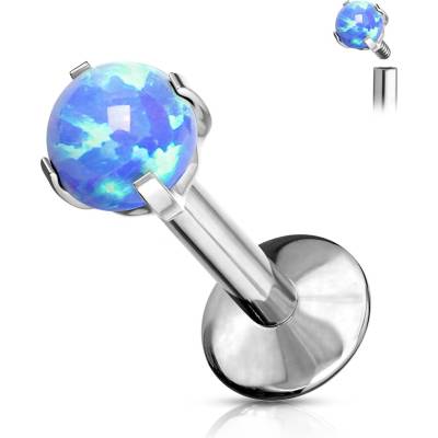 Steel Edge piercing do brady z titanu SET23LI7 Modrá