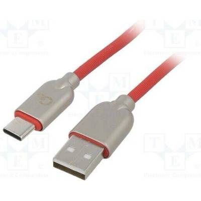 Gembird CC-USB2R-AMCM-2M-R USB 2.0 USB A vidlice USB C vidlice zlacený