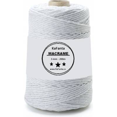 Macrame příze KaFanta PREMIUM 3mm/200m - moon light