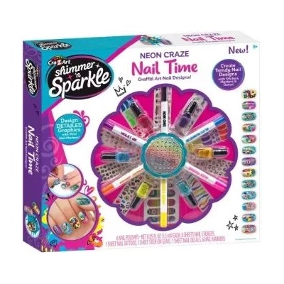 CRA-Z-ART Shimmern Sparkle: комплект за декорация на нокти - графити