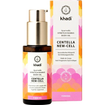 Khadi Centella New-Cell Body Oil regenerační a aromatický pečující olej proti striím 50 ml
