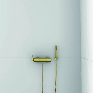 Ideal Standard Едноръкохватков смесител за душ Ideal Standard Atelier Conca, златист цвят (BC761A2)