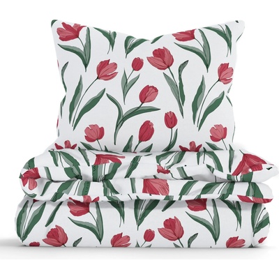 MKLozkoviny.sk bavlna obliečky Renforcé Tulipány 140x220 70x90