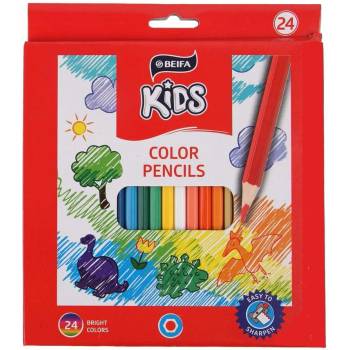 Beifa Цветни моливи WMZ, 24 цвята (1015120236)
