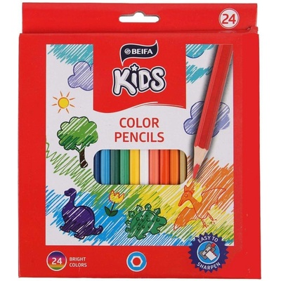 Beifa Цветни моливи WMZ, 24 цвята (1015120236)