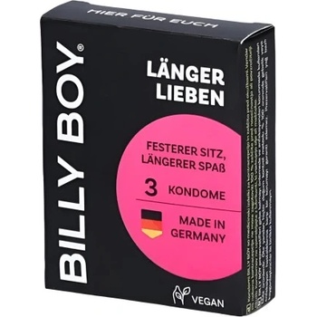Billy Boy 3 бр. Задържащи презервативи Billy Boy Länger Lieben