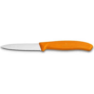 Victorinox Кухненски нож Victorinox Swiss Classic, за плодове, назъбено острие, 8 см, оранжев (6.7636.L119)