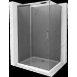 Mexen Omega плъзгаща се душ кабина 140 x 100 см, графит, хром + поддушово корито (825-140-100-01-40-4010)