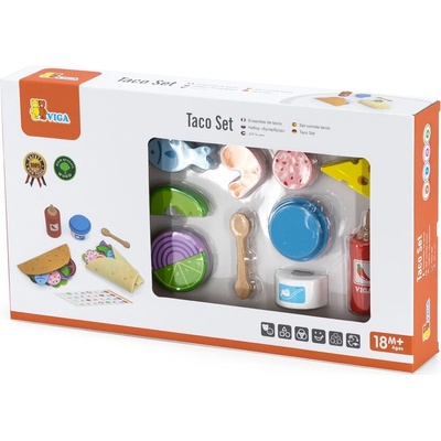 Viga Toys Игрален комплект Viga - Приготвяне на тако (44677)