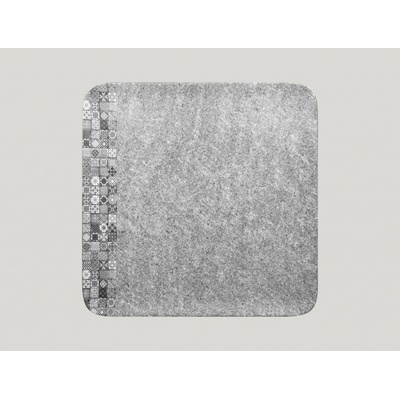RAK Porcelain Splednour talíř čtvercový 33 x 33 cm šedá RAK-SRAUSP33
