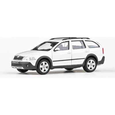 Škoda Octavia II Scout 2007 1:43 ABREX bílá 1:43AB-01:1:E