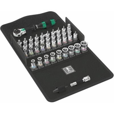 Wera 003755 Ráčnová sada Zyklop Speed 1/4" 8100 SA All-in, s přidržovací funkcí 42 dílů