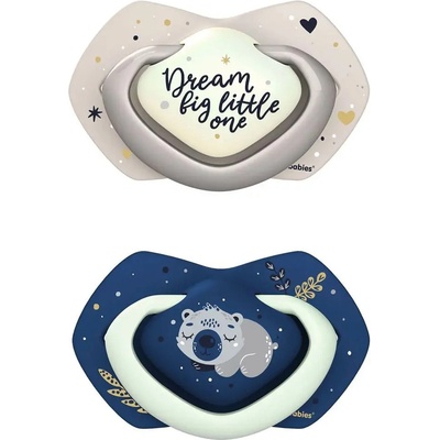 Canpol babies set symetrických silikon Light touch Sleepy Koala modrá
