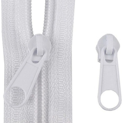 Jezdec ke spirálovým zipům 5 mm pro metráž typu POL 10ks - 031 nikl