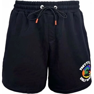 Pretty boy ugly world Поларени къси панталони PRETTY BOY UGLY WORLD Mens Cotton 4 Pockets Fleece Jogger Shorts - Black