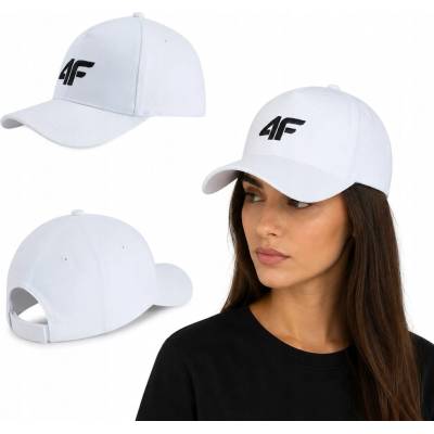 4F šiltovka biela