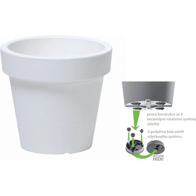 Prosperplast Květináč Lofly bílý 58,2 cm