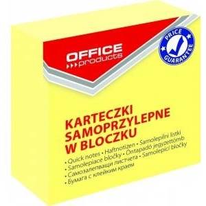 Office Products Mini Adhesive Cube OFFICE PRODUCTS, 50x50mm, 1x400 cards. , pastel, light yellow