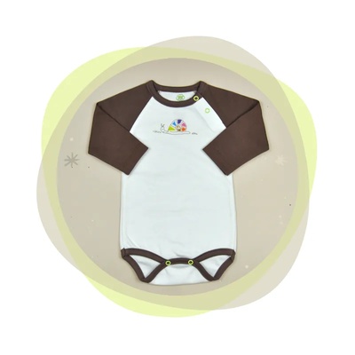 For Babies Боди с реглан ръкав For Babies - Snail, 3-6 месеца (00902 j2)