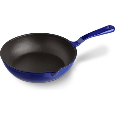 Český smalt GOURMETINA Litinová smaltovaná pánev TEREZA Noční modrá/black edition 21 cm