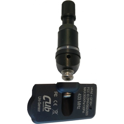 Snímač (senzor) tlaku TPMS, čierny ventil