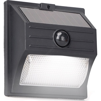 Aigostar - LED соларно осветително тяло със сензор LED/3, 7V 6500K 500 mAh IP65 черно (AI2045)