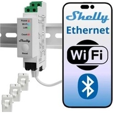 Elektromer 3F na DIN lištu SHELLY PRO 3EM 120A Wi-Fi