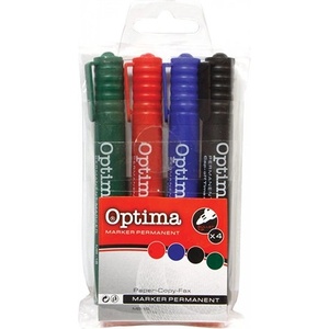 Optima Алкохолен маркер optima кръгъл 4 броя 120934 (120934)