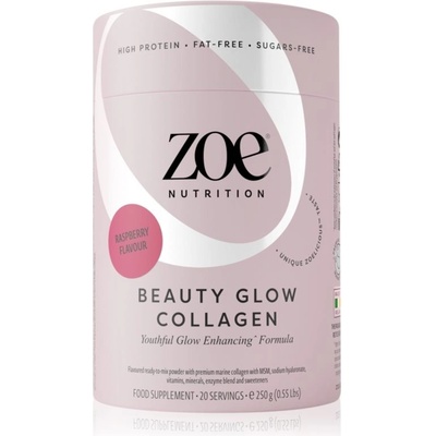 ZOE Beauty Glow Collagen kolagen pro ženy Raspberry 250 g