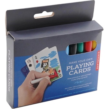 Kikkerland Творчески комплект Kikkerland - Оцвети и създай свои карти за игра (GG219)
