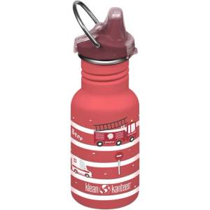 Klean Kanteen Kid Classic Narrow 12oz (w/ Kid Sippy Cap) Цвят: червен