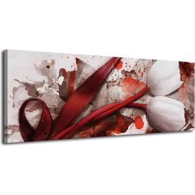 Tulipány plátno 1 100x40