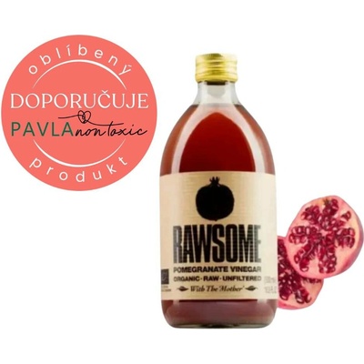 Rawsome Raw jablečný ocet Granátové jablko 500 ml