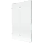 Mexen Lunar L параван за вана с 2 крила ляв 110 x 150 cm, прозрачен, бял - 897L-110-100-20-00-L (897L-110-100-20-00-L)