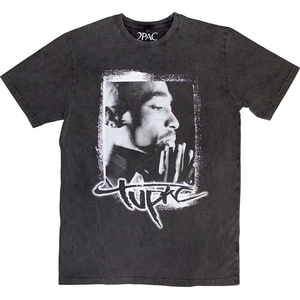 2Pac Spray Photo Stone Wash Charcoal Grey S Риза (2PACSTNW68MC01)