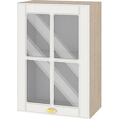 ИРИМ Горен кухненски шкаф витрина Сити МФ-Бяло мат-09-118 50 см