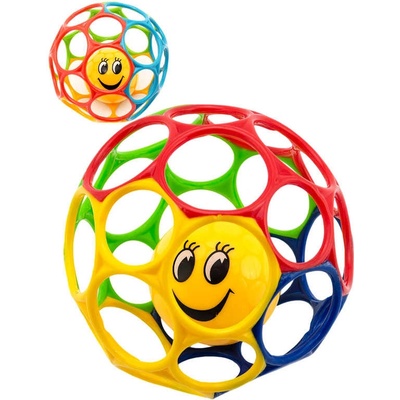 Teddies Míček s chrastítkem mačkací měkký plast 12cm – Zboží Mobilmania