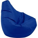 Pufrelax Пуф круша за деца 4-14 г. , 160л. , Nirvana Light - Teteron Blue, За открито, Перящ се калъф, Пълнеж от Полистиролни перли (PUF-G-NL-TEX-BLURY)