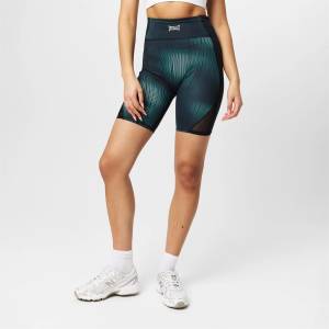 Everlast Дамски къси панталони Everlast Contour Cycling Shorts Womens - Geo Print Mesh