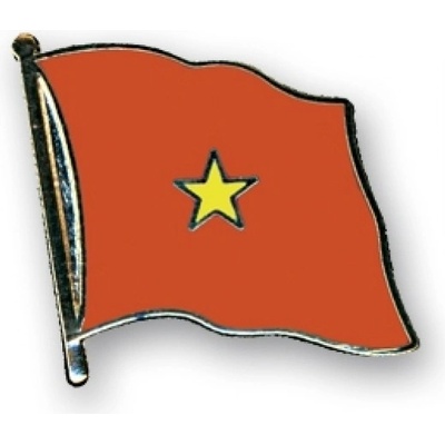 Odznak (pins) 20mm vlajka Vietnam - farebný