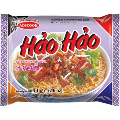ACE HAO HAO instant. nudlová polévka s satay omáčkou a cibulí 75 g