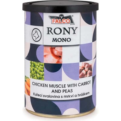 Rony Mono kuraciecí svalovina s mrkví a hráškem 400 g
