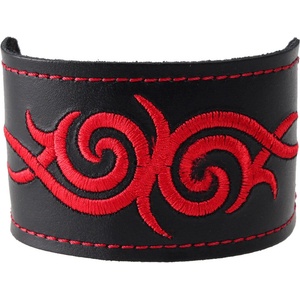 Black & metal гривна Tribal - червен - BWZ-426