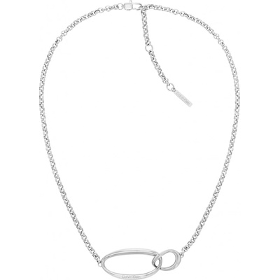 Calvin Klein Pôvabný oceľový náhrdelník sculptural 35000353