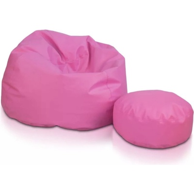 Intermedic SK Sedací vak Sakwa M ekokoža, 200 L, kompaktný vak na sedenie E05 Ružová