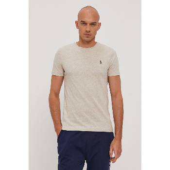 Ralph Lauren Тениска Polo Ralph Lauren мъжка в бежово с изчистен дизайн (710671438203)