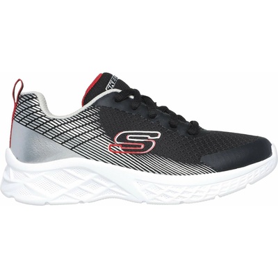 Skechers detská vychádzková obuv MICROSPEC II VOVRIX čierna biela červená