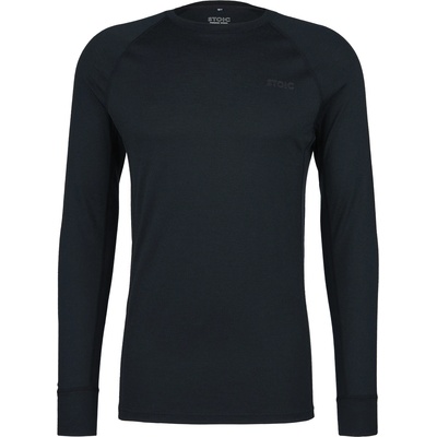 Stoic Мъжко мериносово термобельо Stoic Merino180 BengtSt. L/S Merino base layer - Black - размер XXL (015-2080-0116)