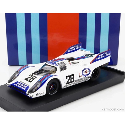 Brumm Porsche Martini Racing Team N 28 Austria 1971 Helmut Marko Gerard Larrousse Bílá Modrá Červená 1:43