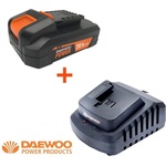 Daewoo К-т Бързо зарядно устройство UNI-BAT DAEWOO 21V, 2.5Ah + Батерия 20V, 2Ah START PACK LI-1 (UNI-04865)